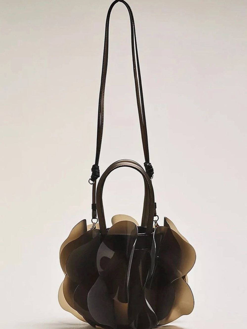 FARM RIO Jelly Flower Bag Shoulder Bag Black NWT - Picture 2 of 6